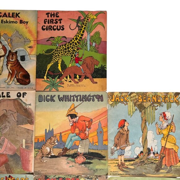 Vtg 1930s Platt & Munk Childrens 17 Book Set Classic Fairy Tales Nursery Rhymes - Picture 9 of 15